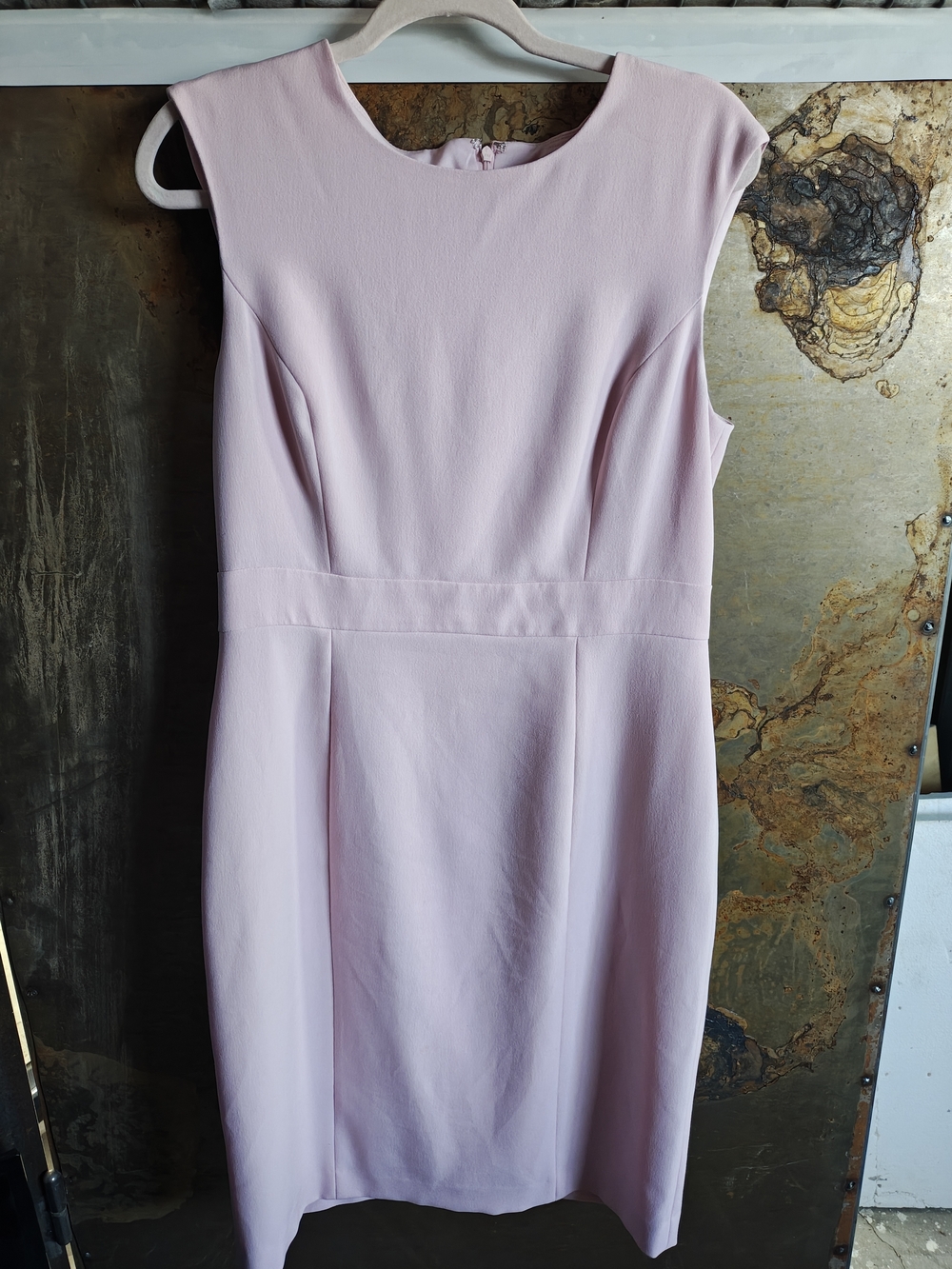 Kasper Soft Pink Sleeveless Midi Sheath Dress - Picture 2 of 4